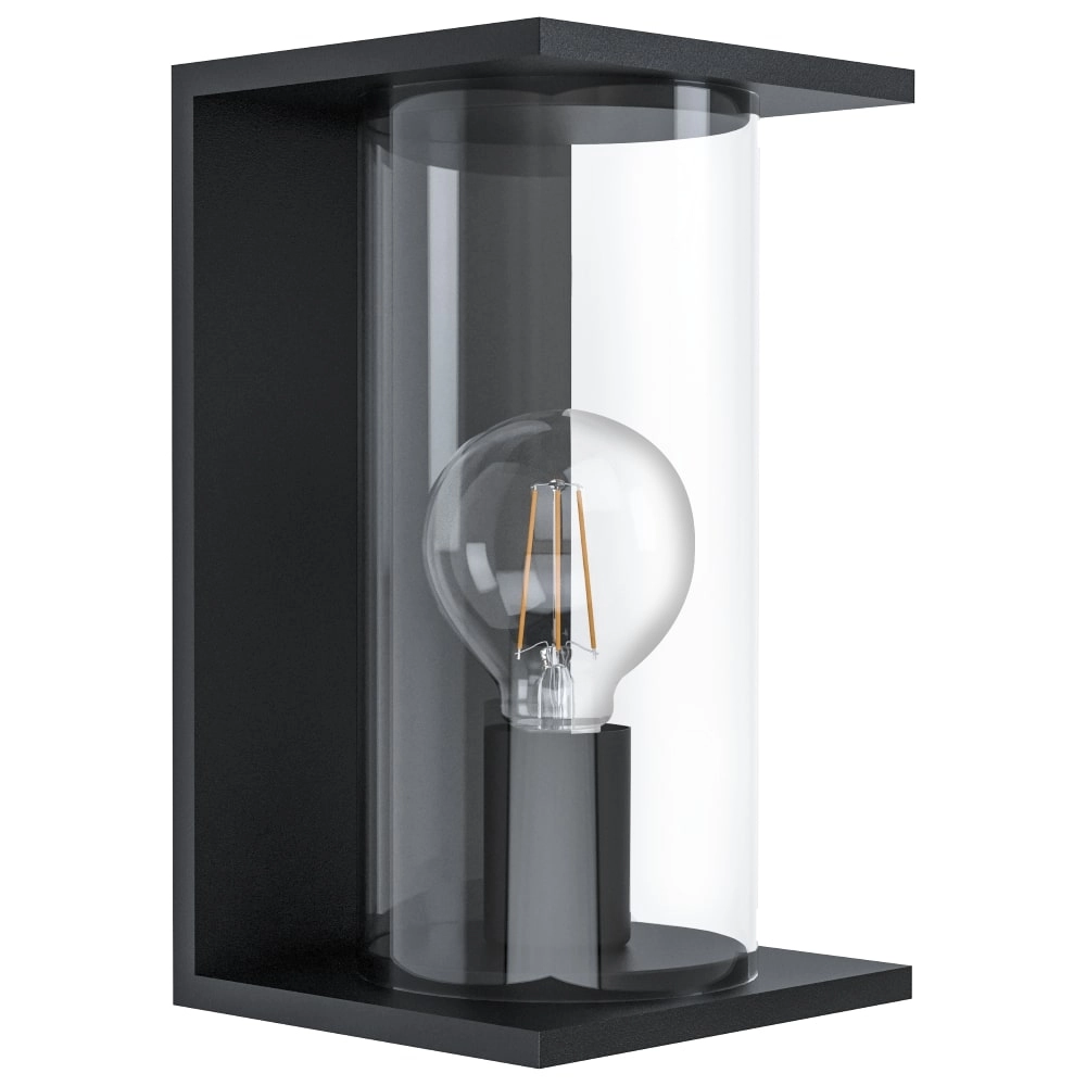 Schwarze Außenlampe Cascinetta