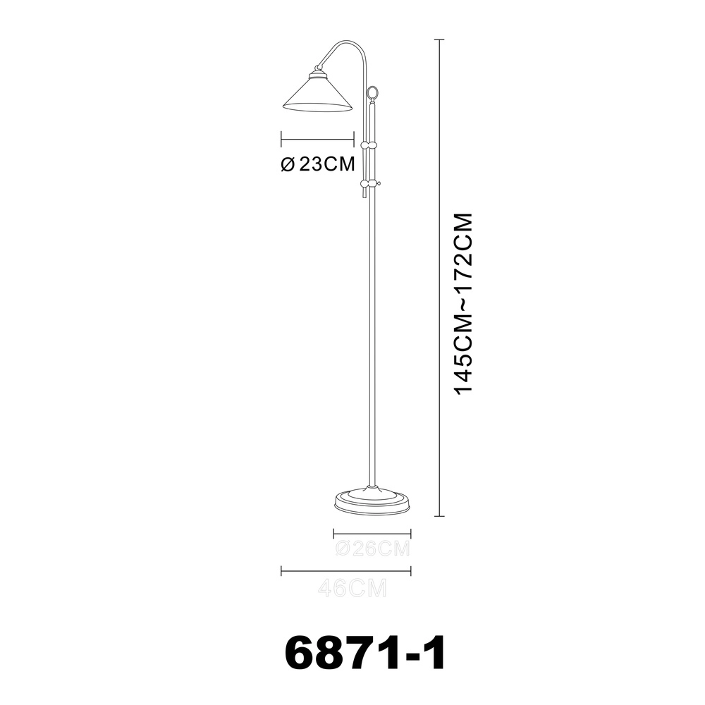 Land-Stehlampe Landlife Gold Globo 9007371111497