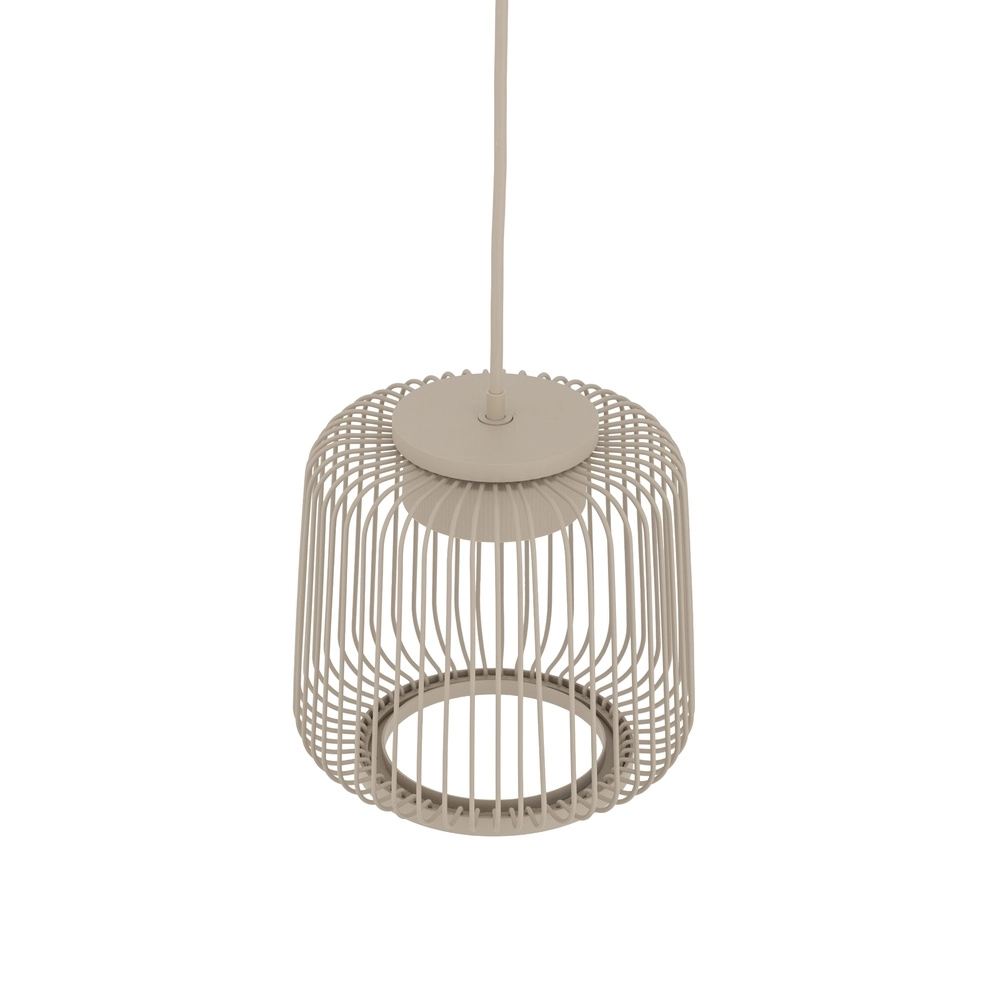 Käfiglampe Kenai sandbraun Ø 18 cm Lyora 5903139122177