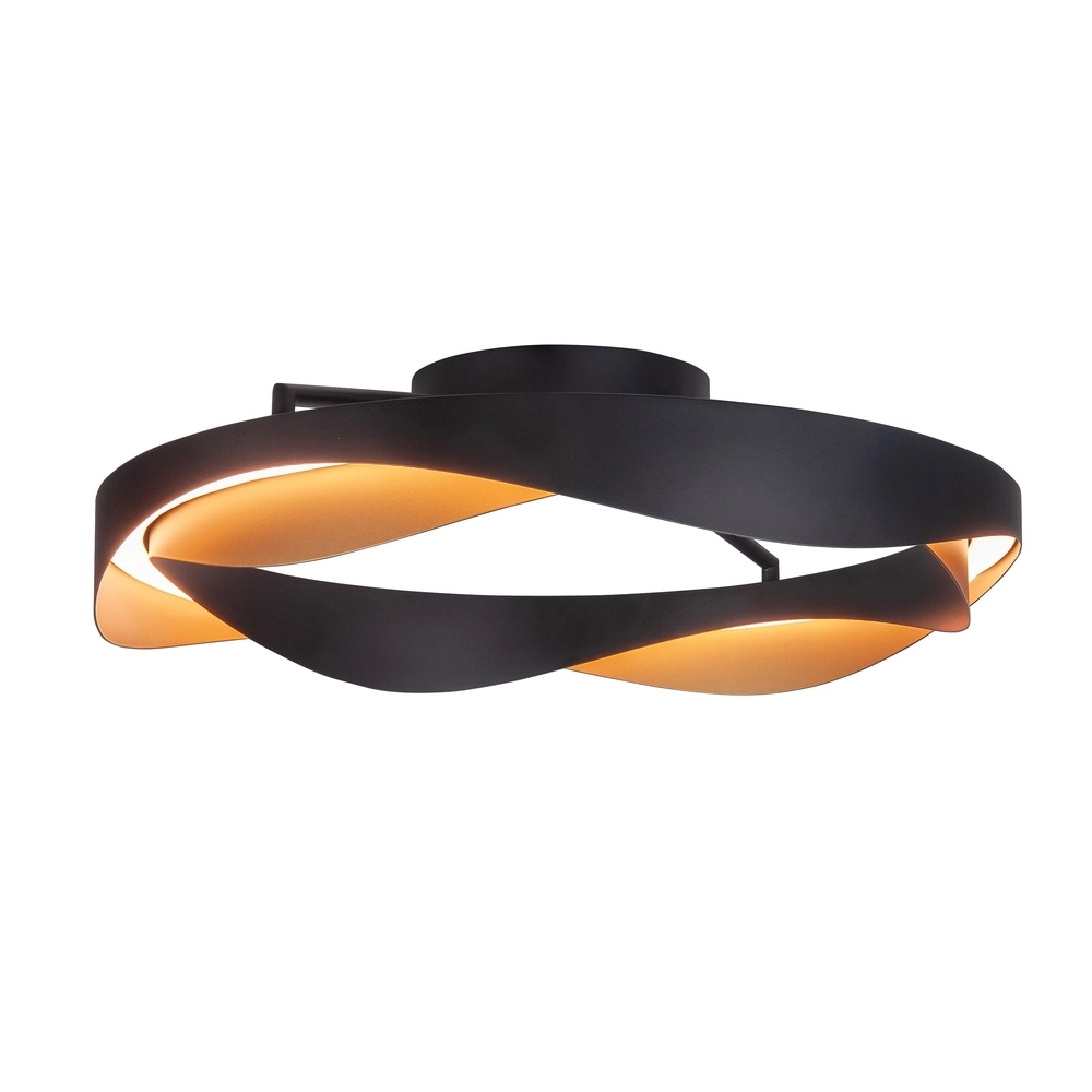 Design-Deckenleuchte Ascoli schwarz mit gold Ø 45cm