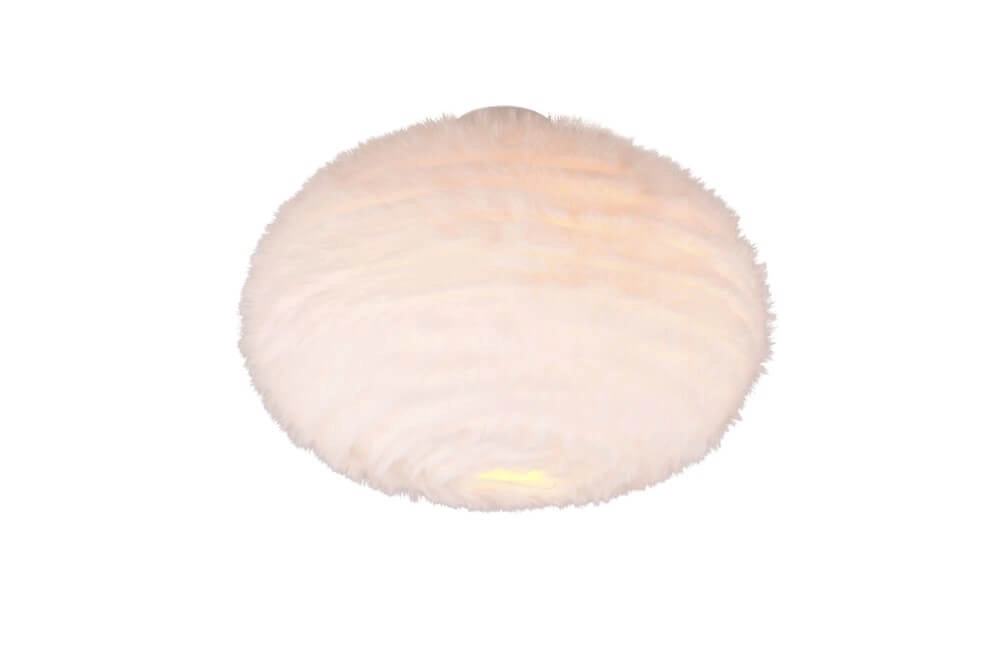 Deckenleuchte aus Stoff Furry creme Ø 50cm Trio 4017807600124