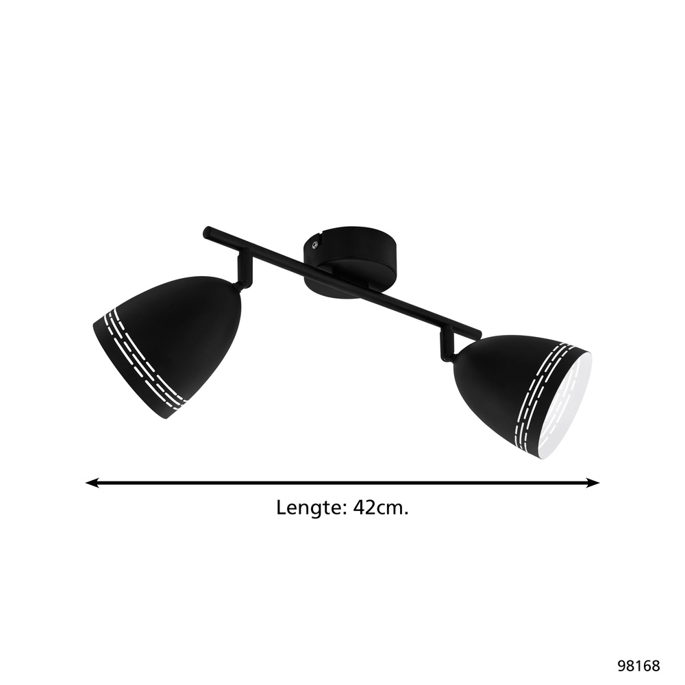 Deckenlampe Sabatella Schwarz Eglo 9002759981686