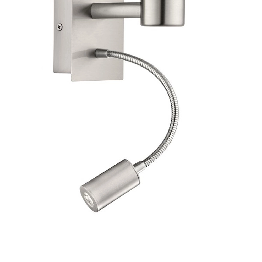 Wandlampe Pasteri braunes Dach mit Lesenlicht Eglo 9002759964818