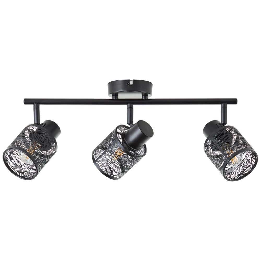 Schwarze Deckenlampe Bano 3-flammig Brilliant 4004353413483