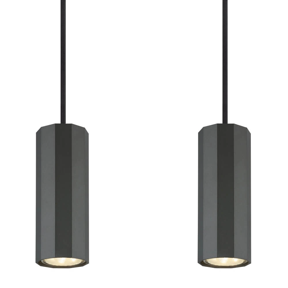 Graue Pendelleuchte James 4-flammig Globo 9007371456871