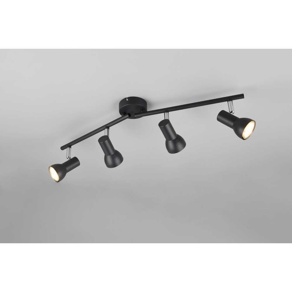 Deckenlampe Cantar schwarz 4-flammig Trio 4017807615944