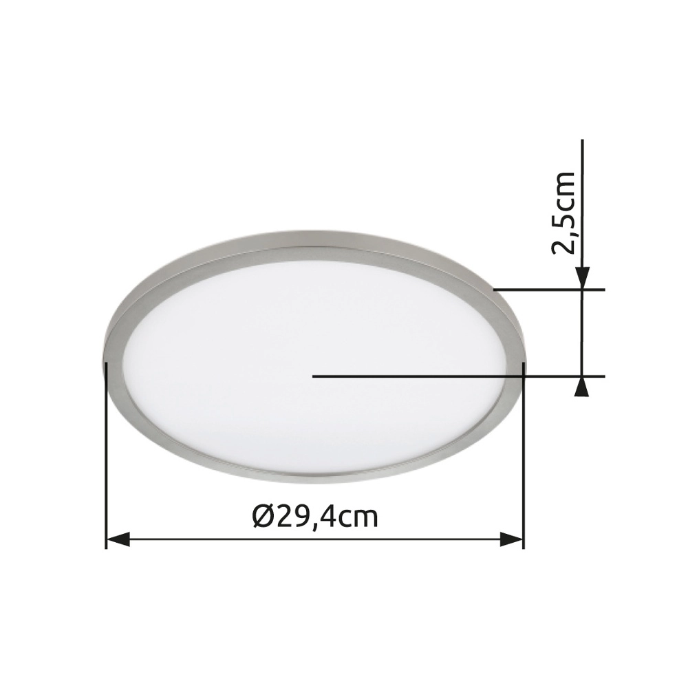 Deckenlicht Sapana Ø 29,4 cm Nickel Globo 9007371457410