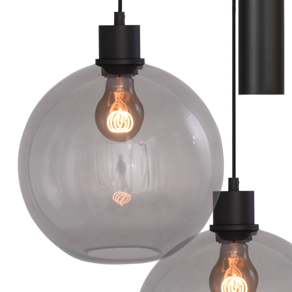 Vide-Hängelampe Lazise 3x Ø 25cm und 2x GU10 schwarz Masterlight 8718121303581