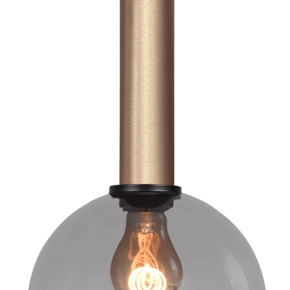Hängelampe Ø 20cm Bella 2 Messinggold mit Rauchglas Masterlight 8718121333960