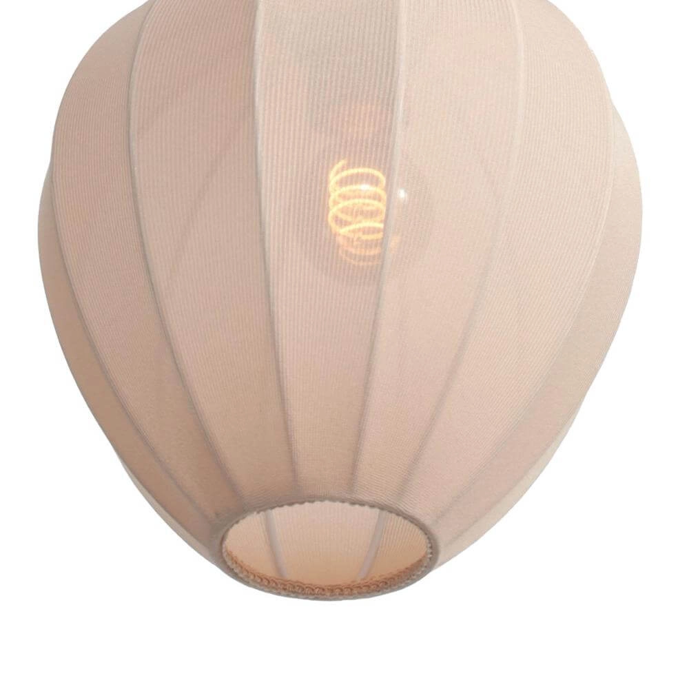 Pendelleuchte HaloSwap mit cremefarbenem Stoffschirm Ø 25cm Steinhauer 8712746179798