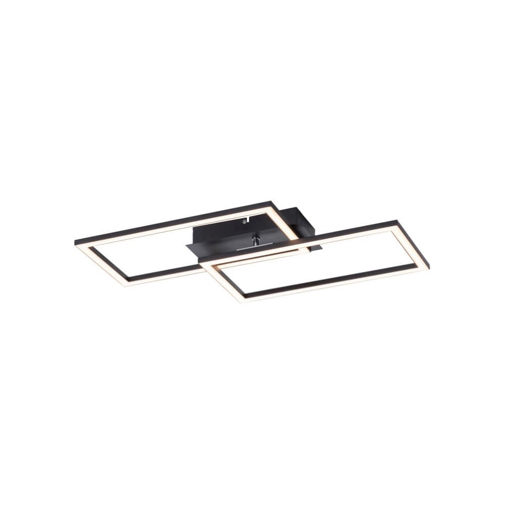 Schwarze Deckenlampe Iven mit LED Paul Neuhaus 4043689981983