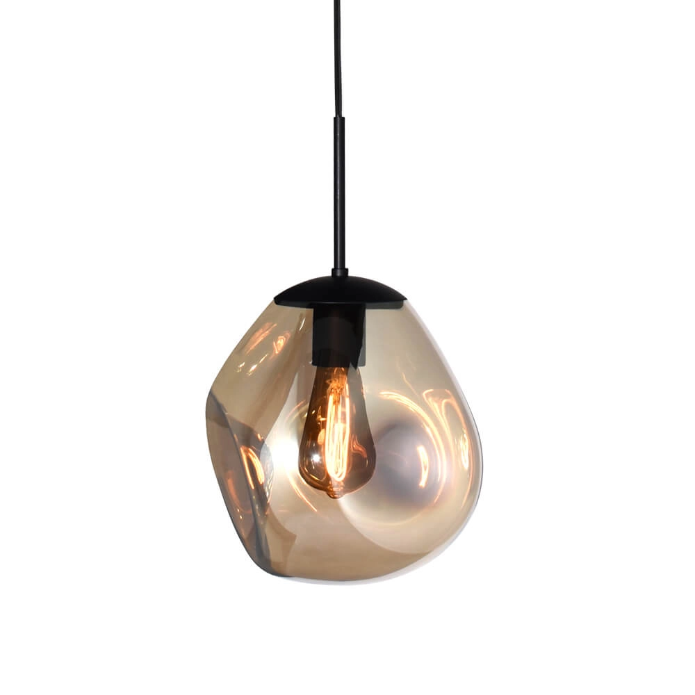 Hängelampe Lava 1x Goldglas Ø 24cm