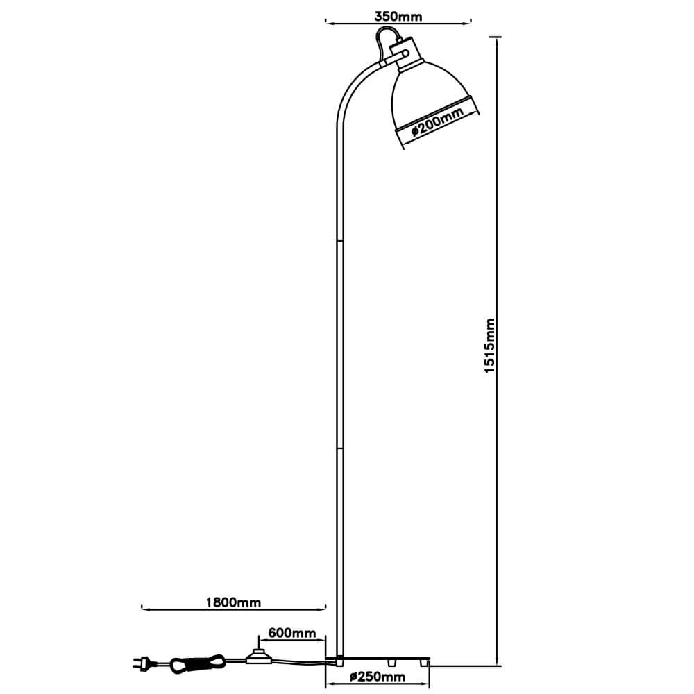 Stehlampe Erena Rosa Brilliant 4004353412998