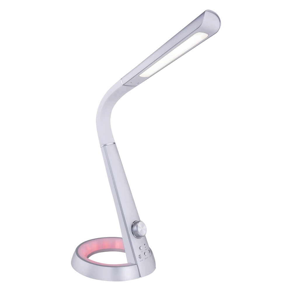 Schreibtischlampe Mitti Silbergrau Globo 9007371384716