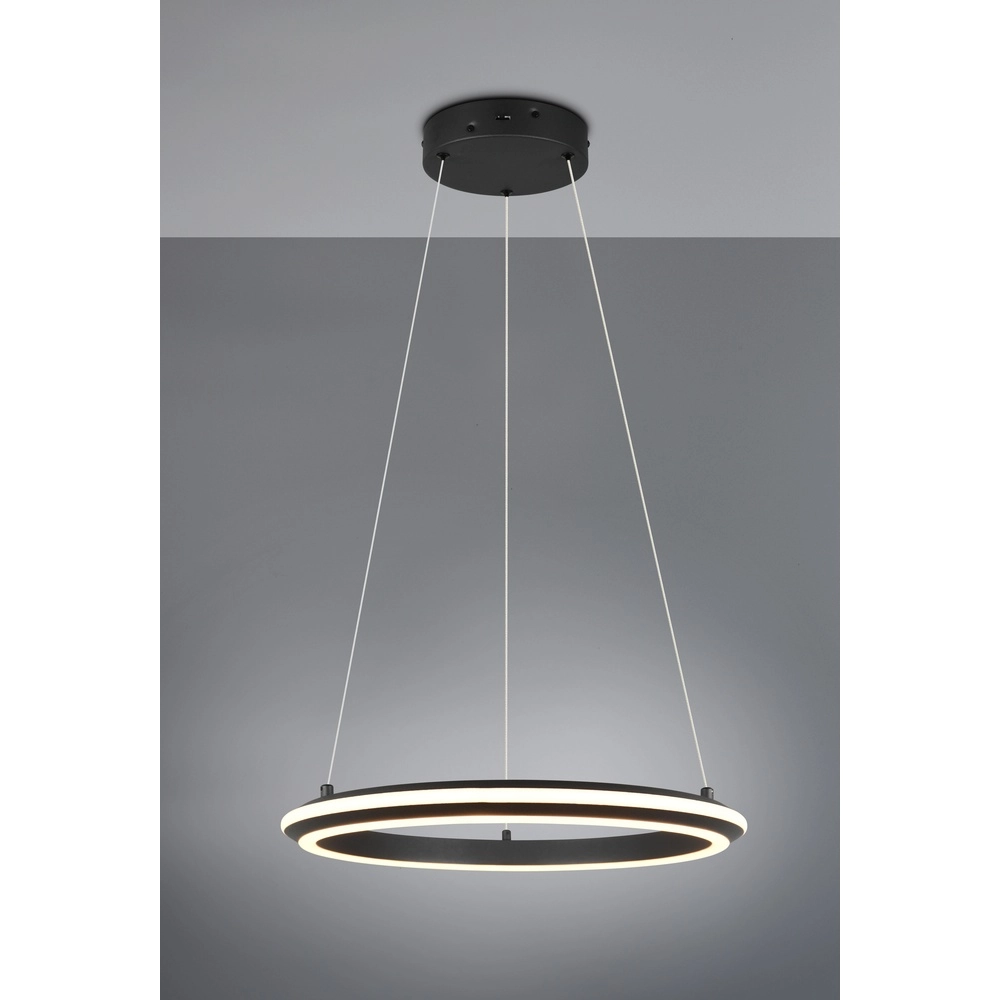 Pendelleuchte Amador schwarz Ø 45cm Trio 4017807656626
