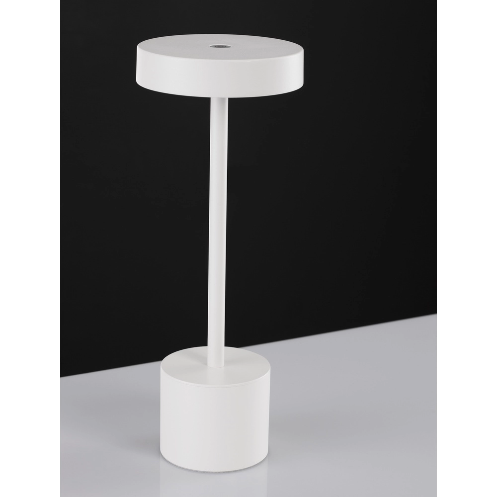 Design-Tischleuchte Fumo Wiederaufladbar Weiß Lyora 5212017434746