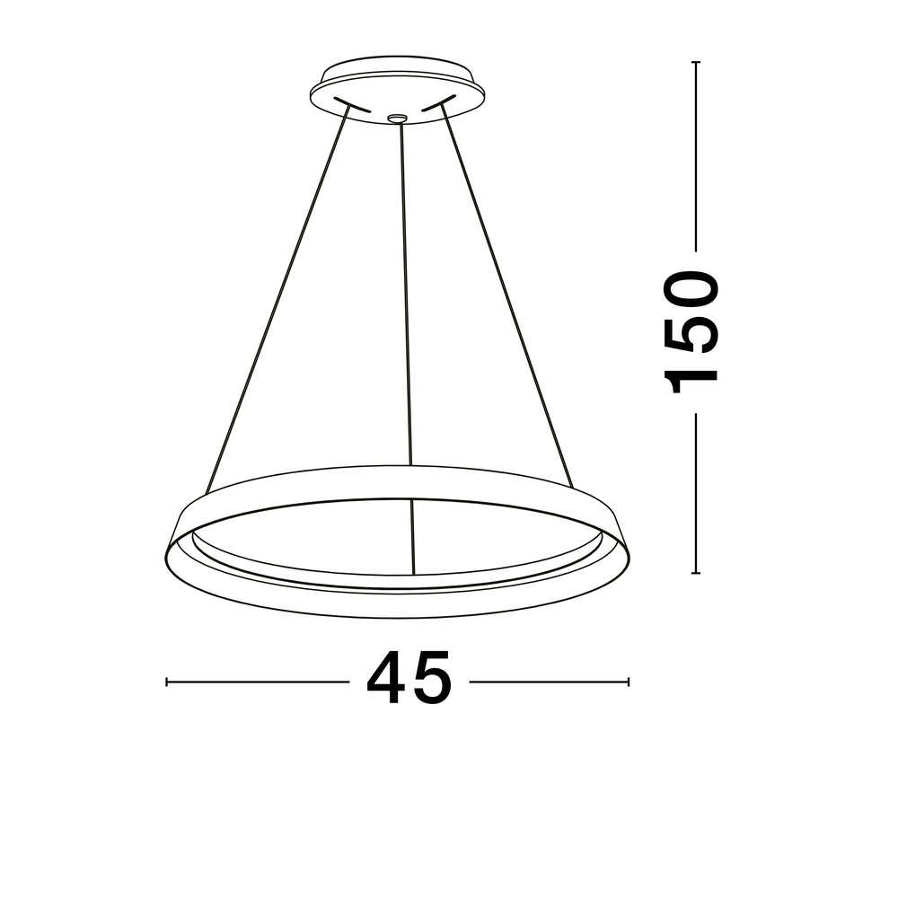 Design-Pendelleuchte Ormi Ø 45cm kaffeebraun Lyora 5212017470379