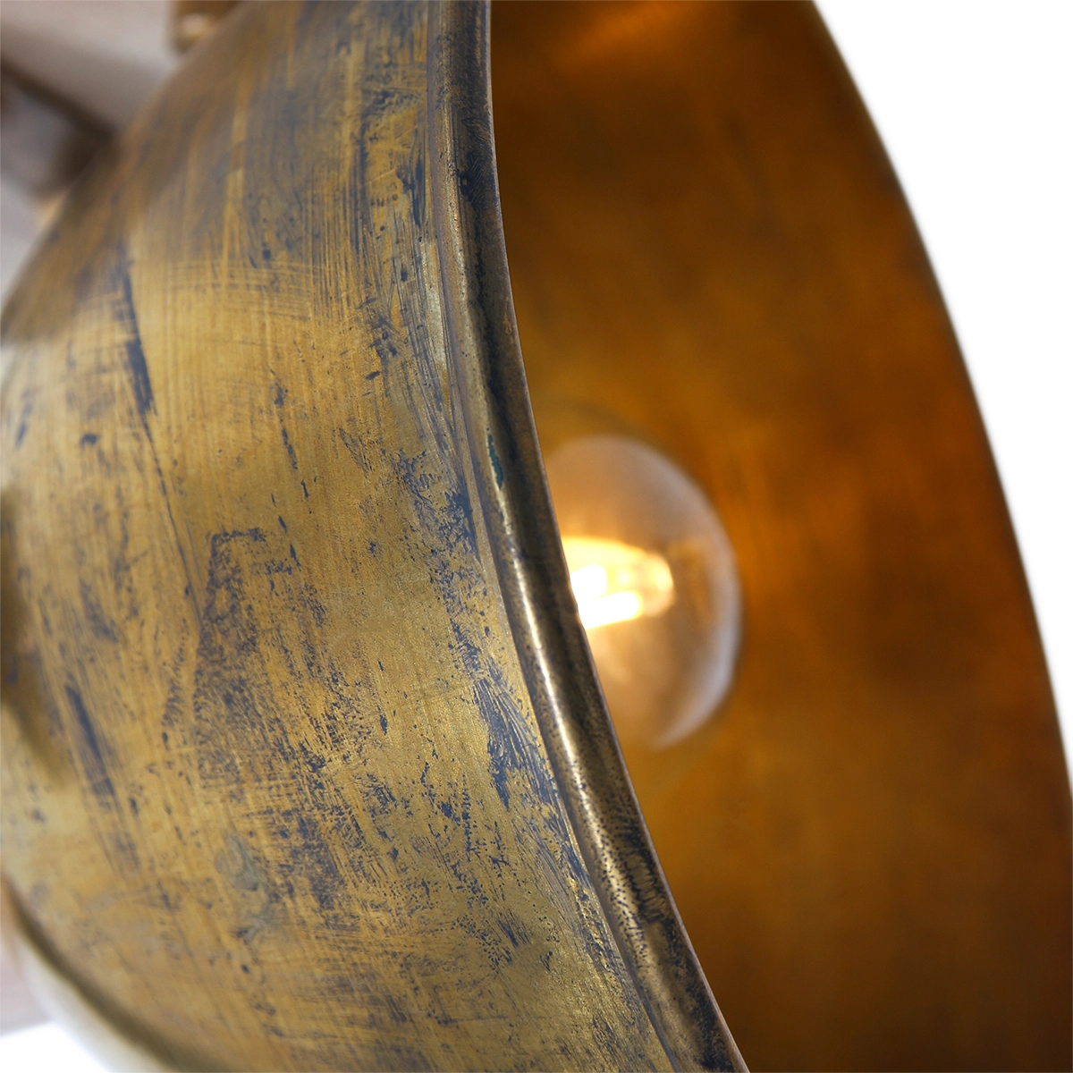 Industrielle Deckenleuchte Gearwood Bronze mit Holz Steinhauer 8712746135022