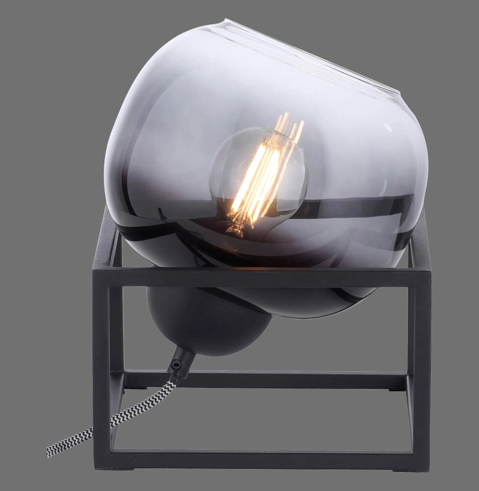 Schwarze Tischlampe Zea Just Light 4043689993771