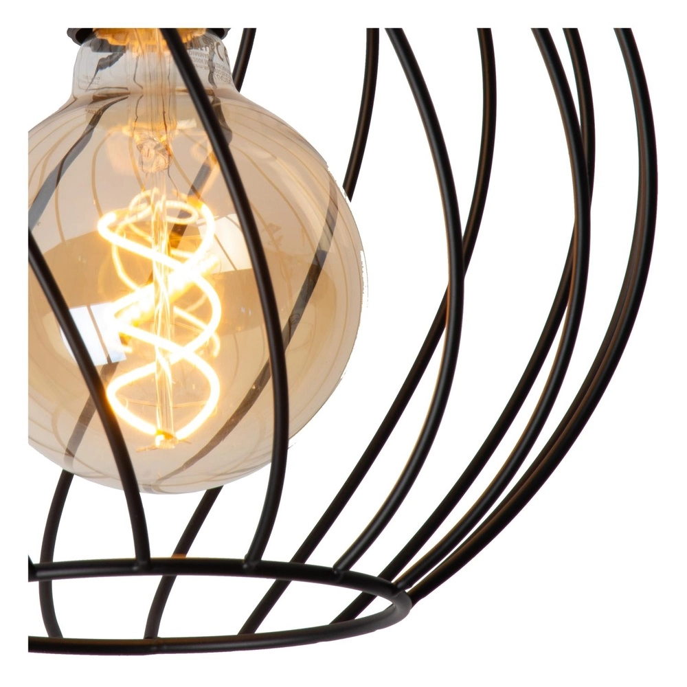 Deckenlampe Danza schwarz Ø 25 cm Lucide 5411212211477