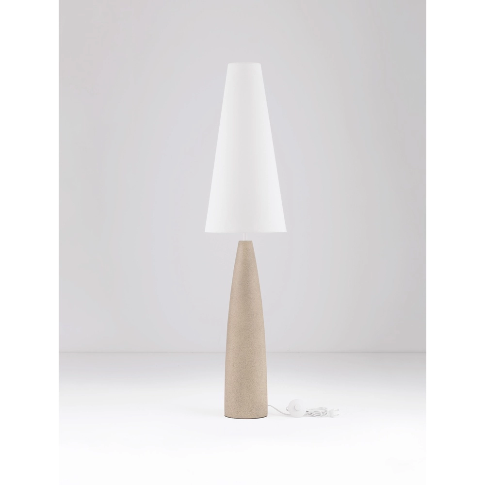 Stehlampe Mizu Creme mit weißer Kapuze Lyora 5212017468918
