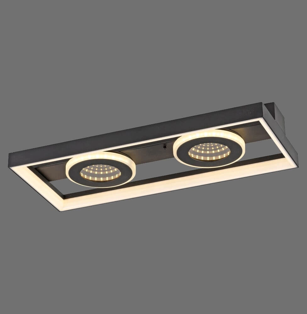 Rechteckige Deckenleuchte Traforo doppelt Paul Neuhaus 4012248384893