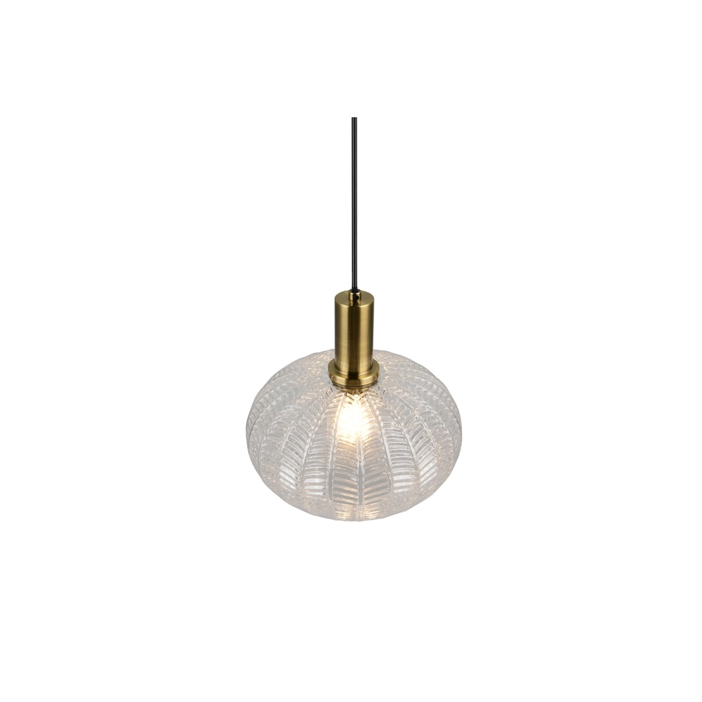 Klassische Pendellampe Elvezia Transparentes Glas Trio 4017807682045