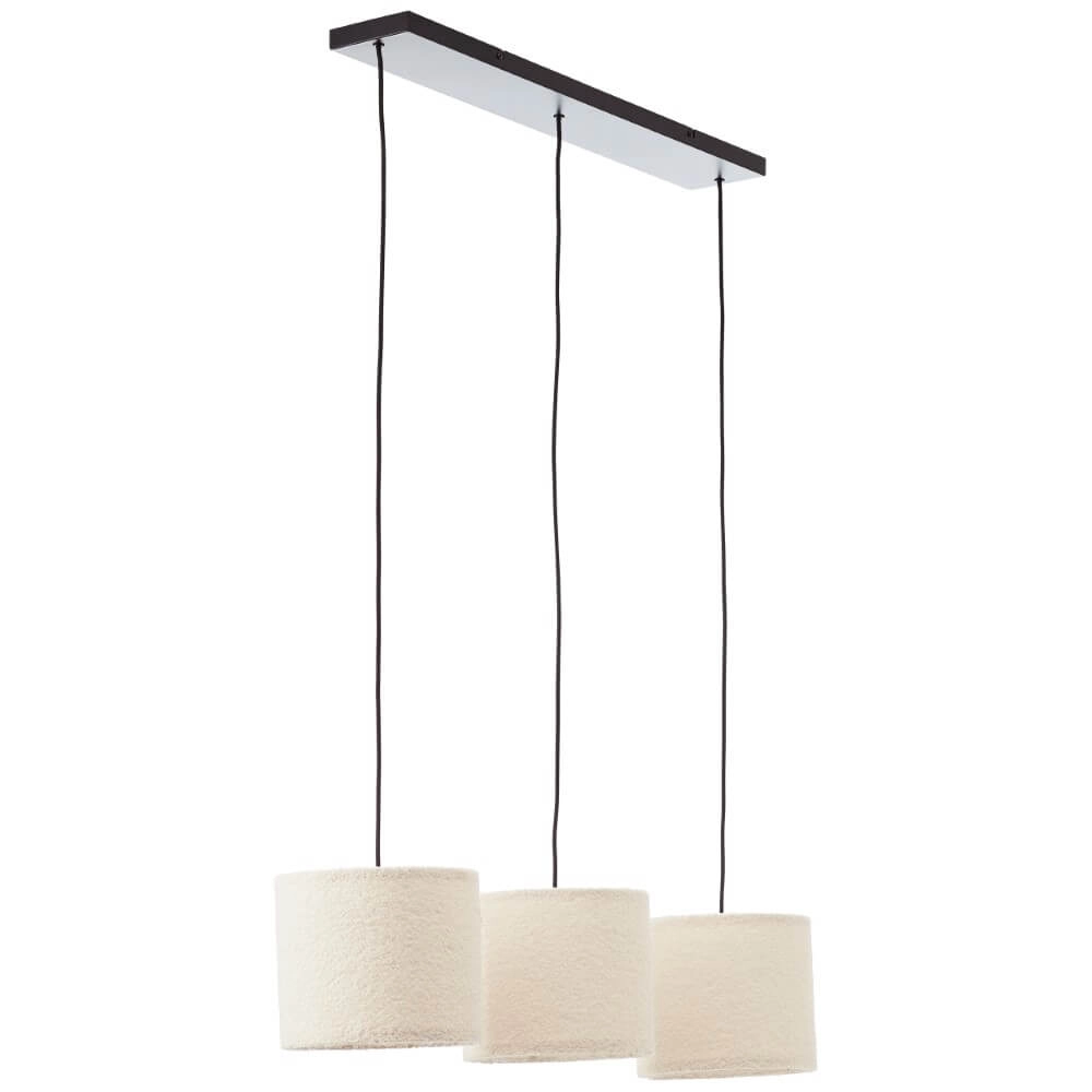 Cremefarbene Hängelampe Teddy 3-flammig Brilliant 4004353447273
