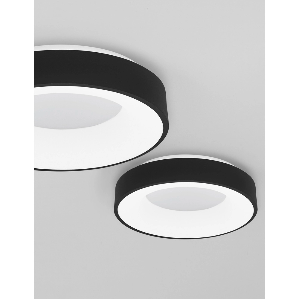 Deckenlampe Rando Thin schwarz Ø 38cm Lyora 5212017420039