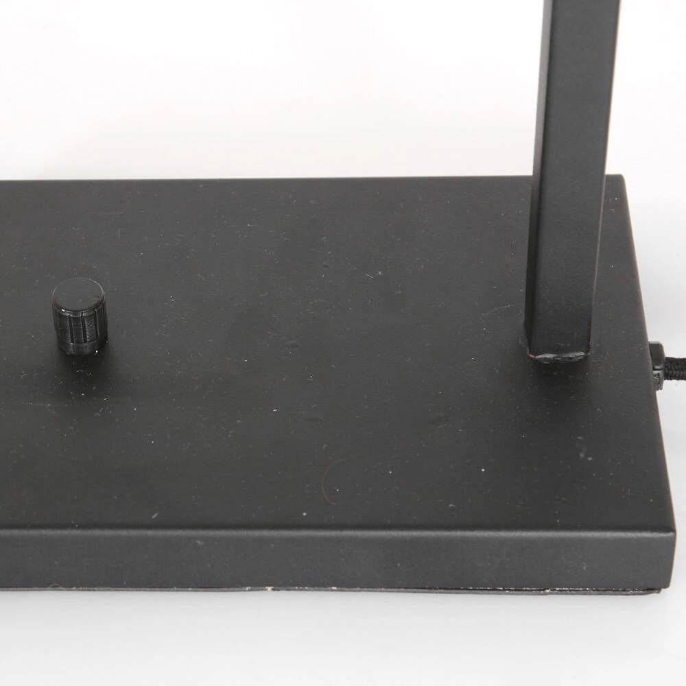 Schreibtischlampe Stanger schwarz mit goldenem Samt Steinhauer 8712746152104