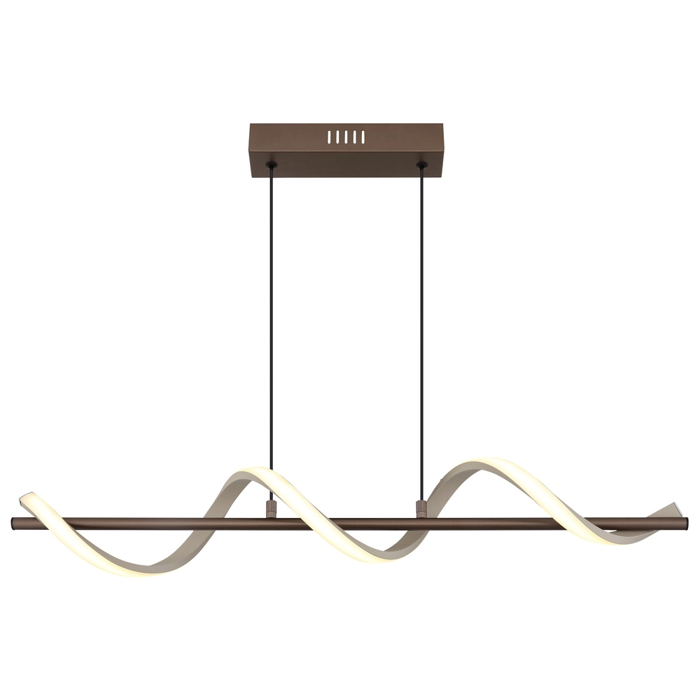 Pendellampe Spiro Bronze mit braunem Sand Globo 9007371587315