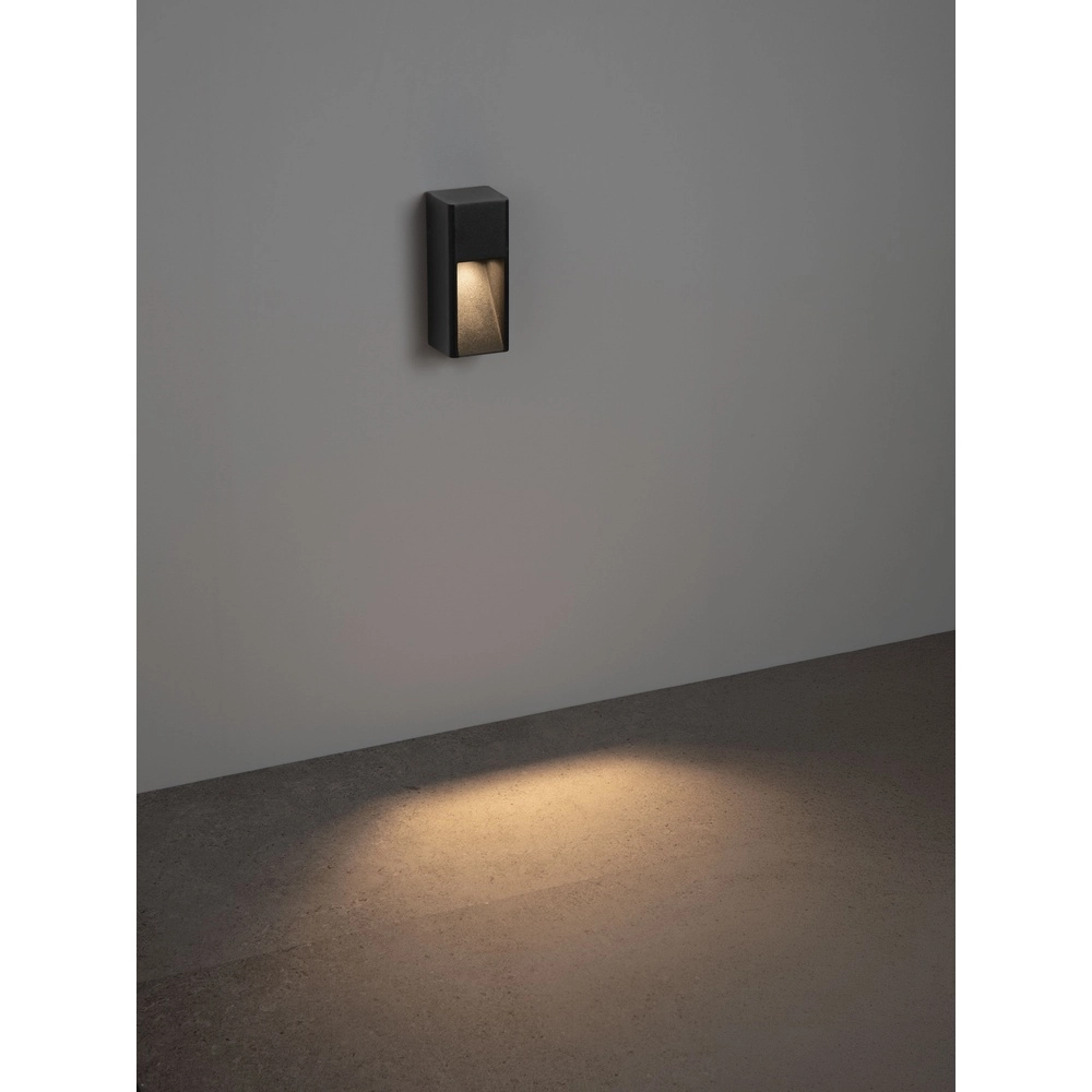Elegante Wandlampe Mazu Schwarz