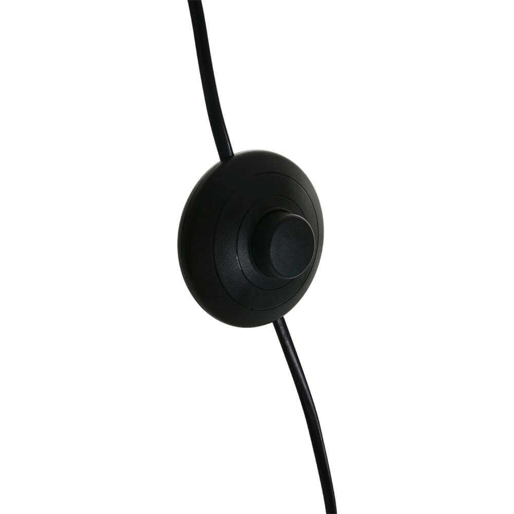 Bogenlampe Solva schwarz mit Bambusschirm Steinhauer 8712746172386