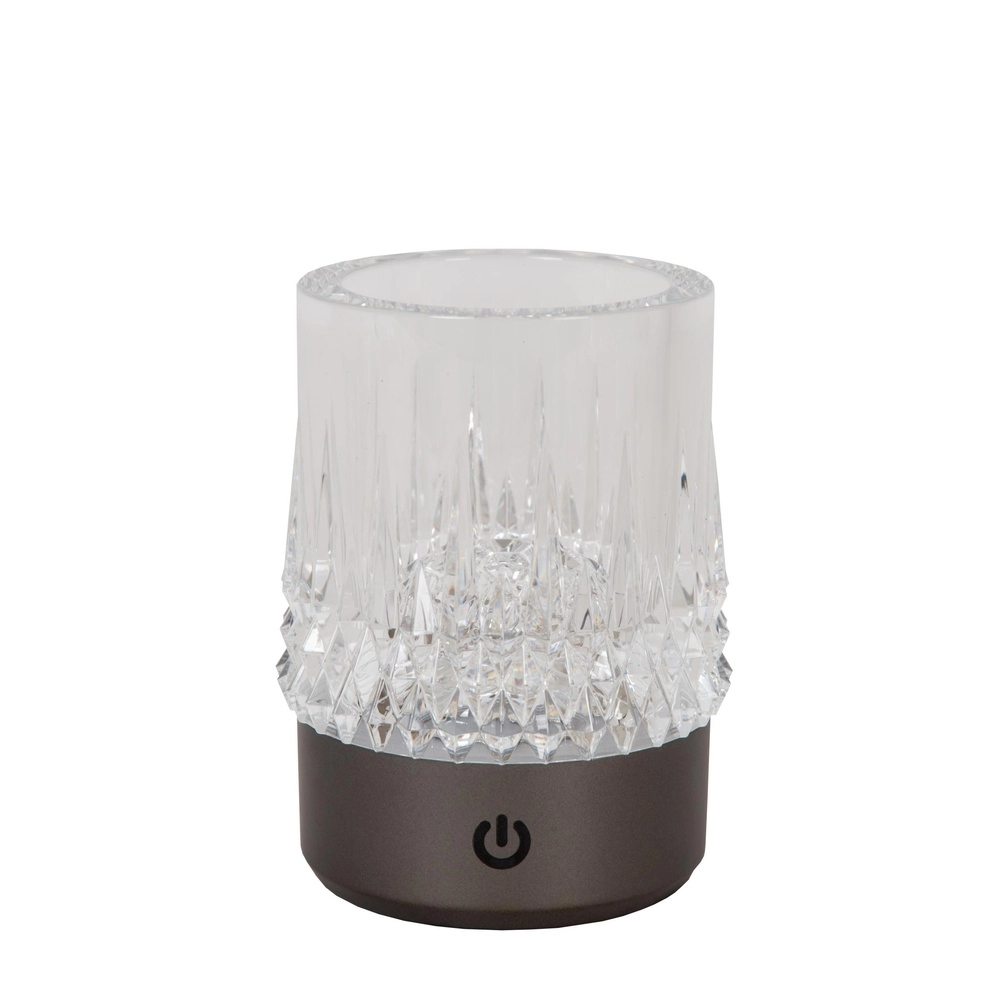 Wiederaufladbare Tischlampen Lily Set von 3 Chrom