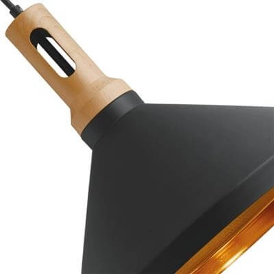 Schwarze Hängelampe Pendants Ø 35cm Searchlight 5053423057866