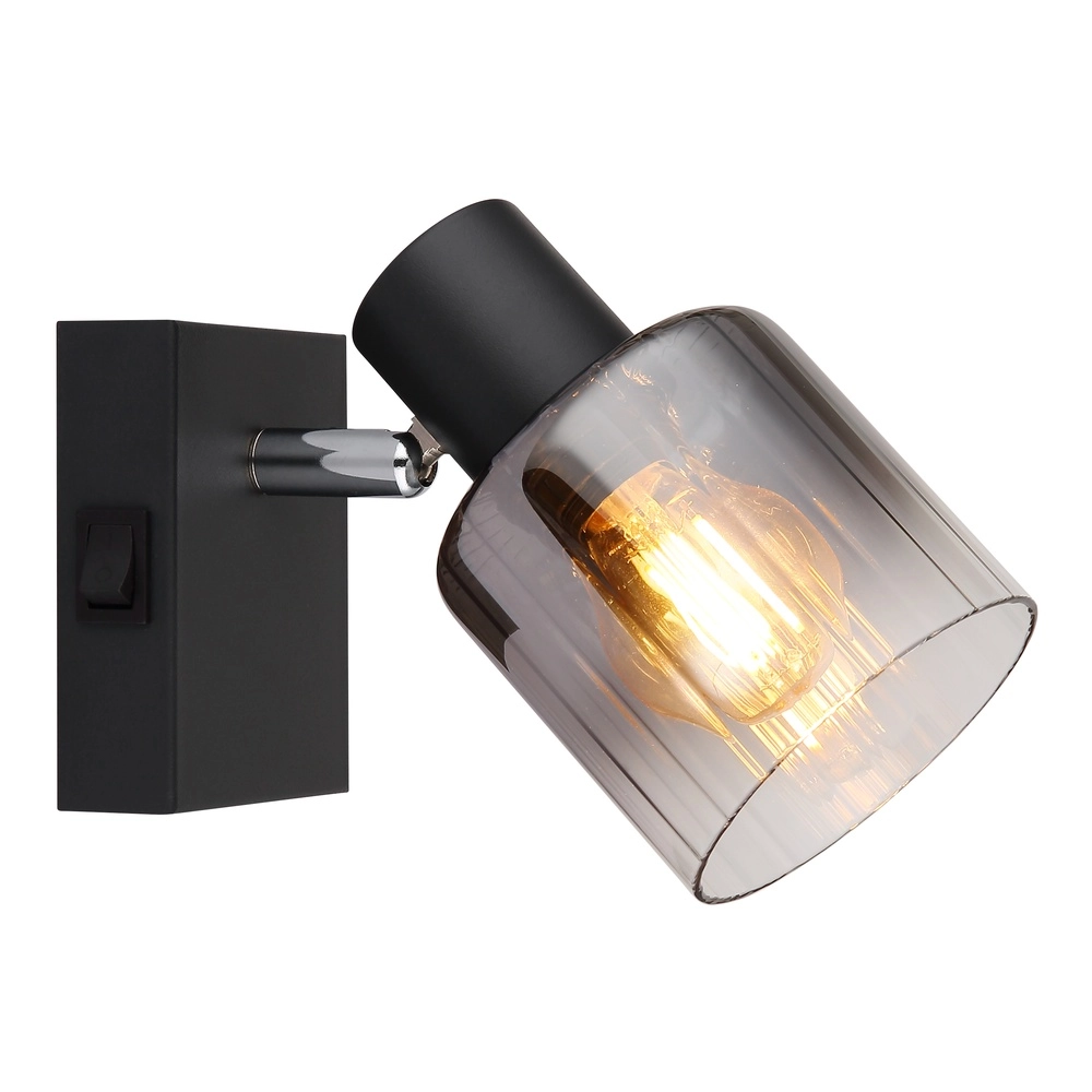 Schwarze Wandlampe Jack Schwarz