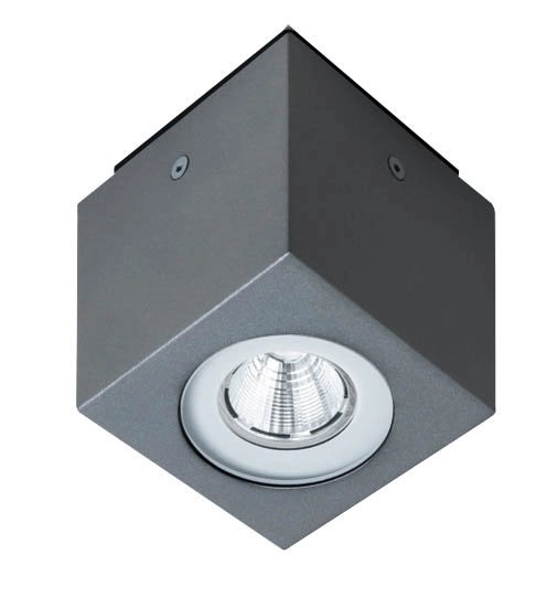 LED Deckenstrahler Plound 15W - 3000k - 10 cm Anthrazit