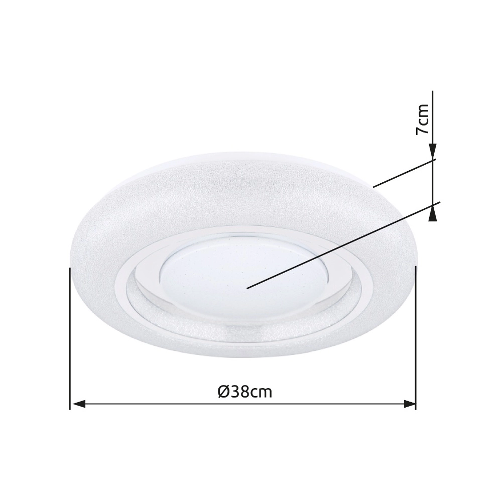 Deckenlampe Rada Weiß Globo 9007371404940