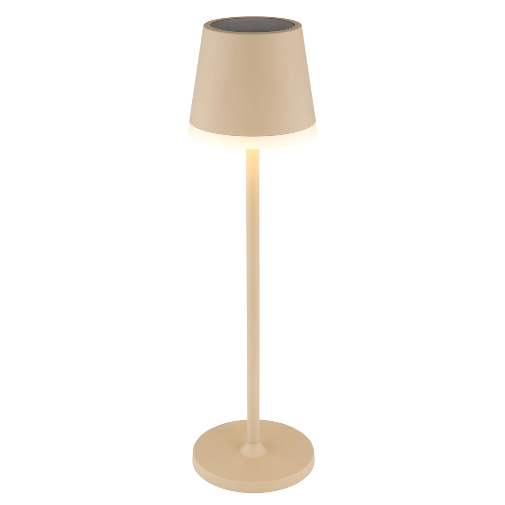 Solartischlampe Vannieso Sandbraun