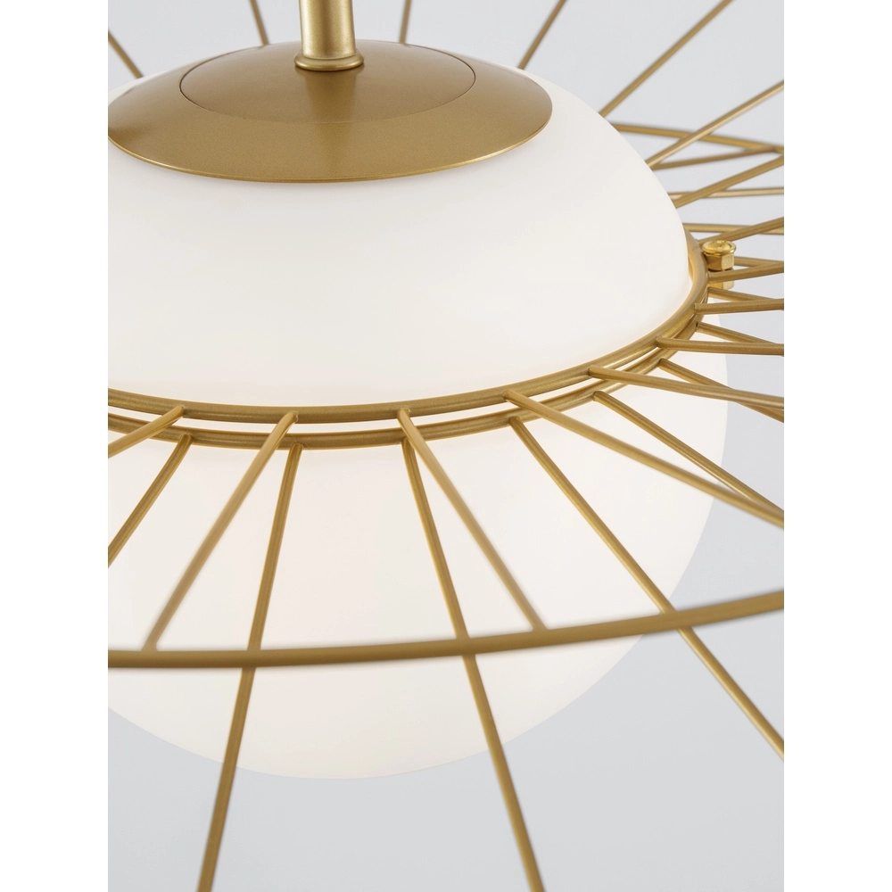 Goldene Pendelleuchte Ellery Ø 45cm Lyora 5212017435286