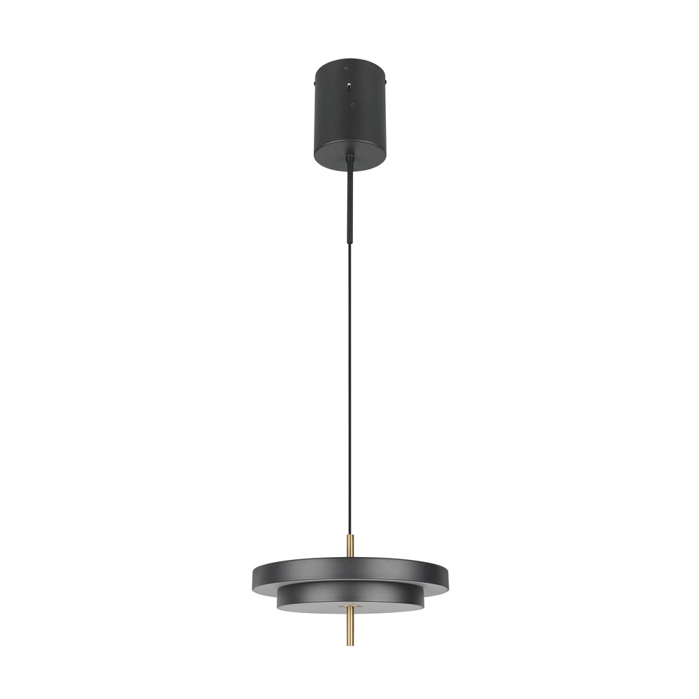 Design-Pendelleuchte Keaton schwarz mit gold Ø 40cm Trio 4017807653366