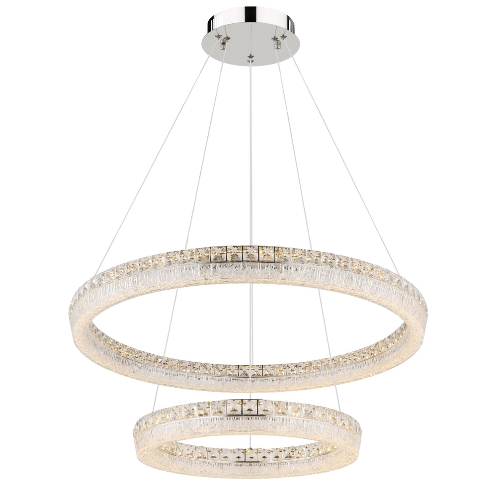 Pendellampe Laurel chrom Ø 80cm Globo 9007371569779