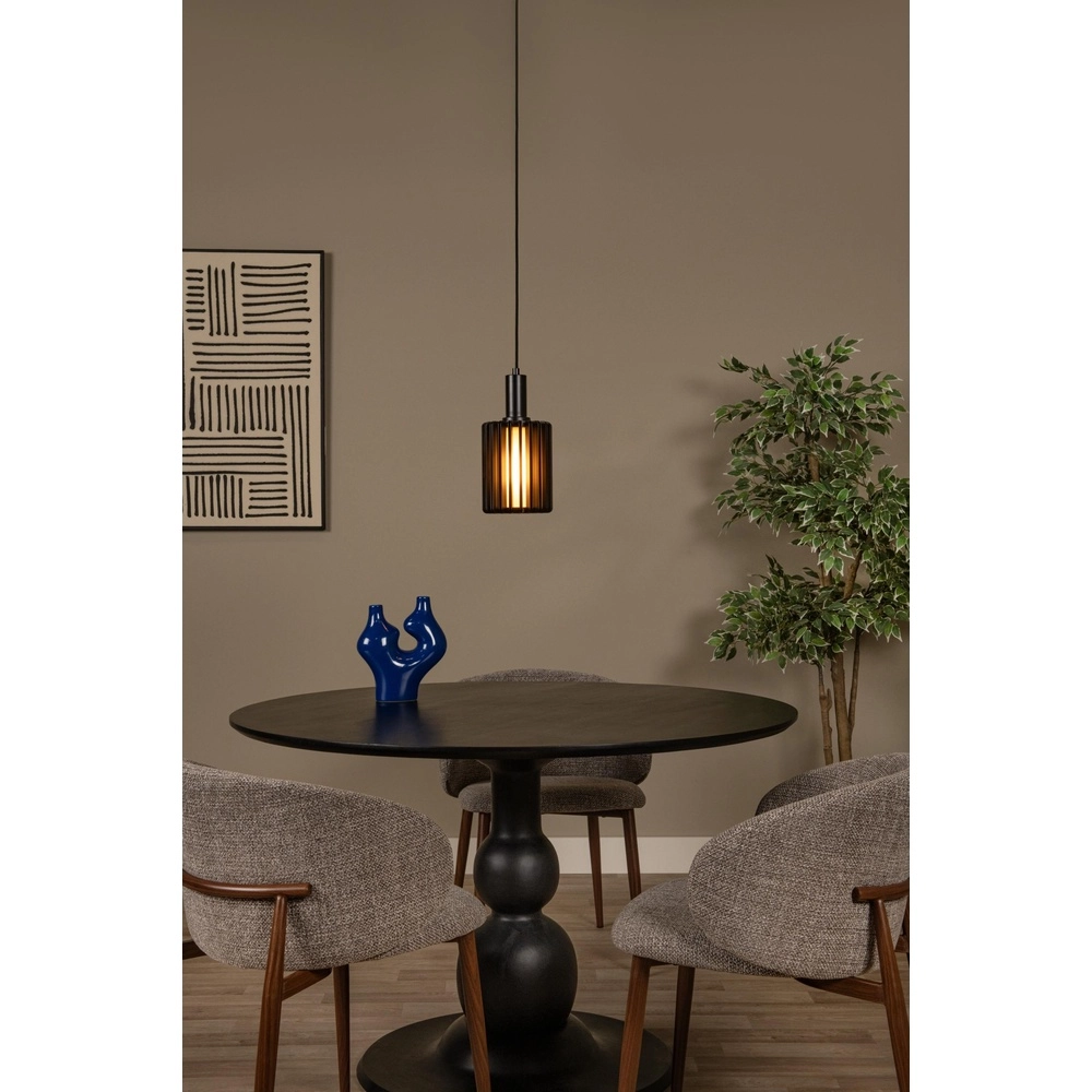 Pendellampe Lambres Ø 15 cm schwarz Lucide 5411212452887