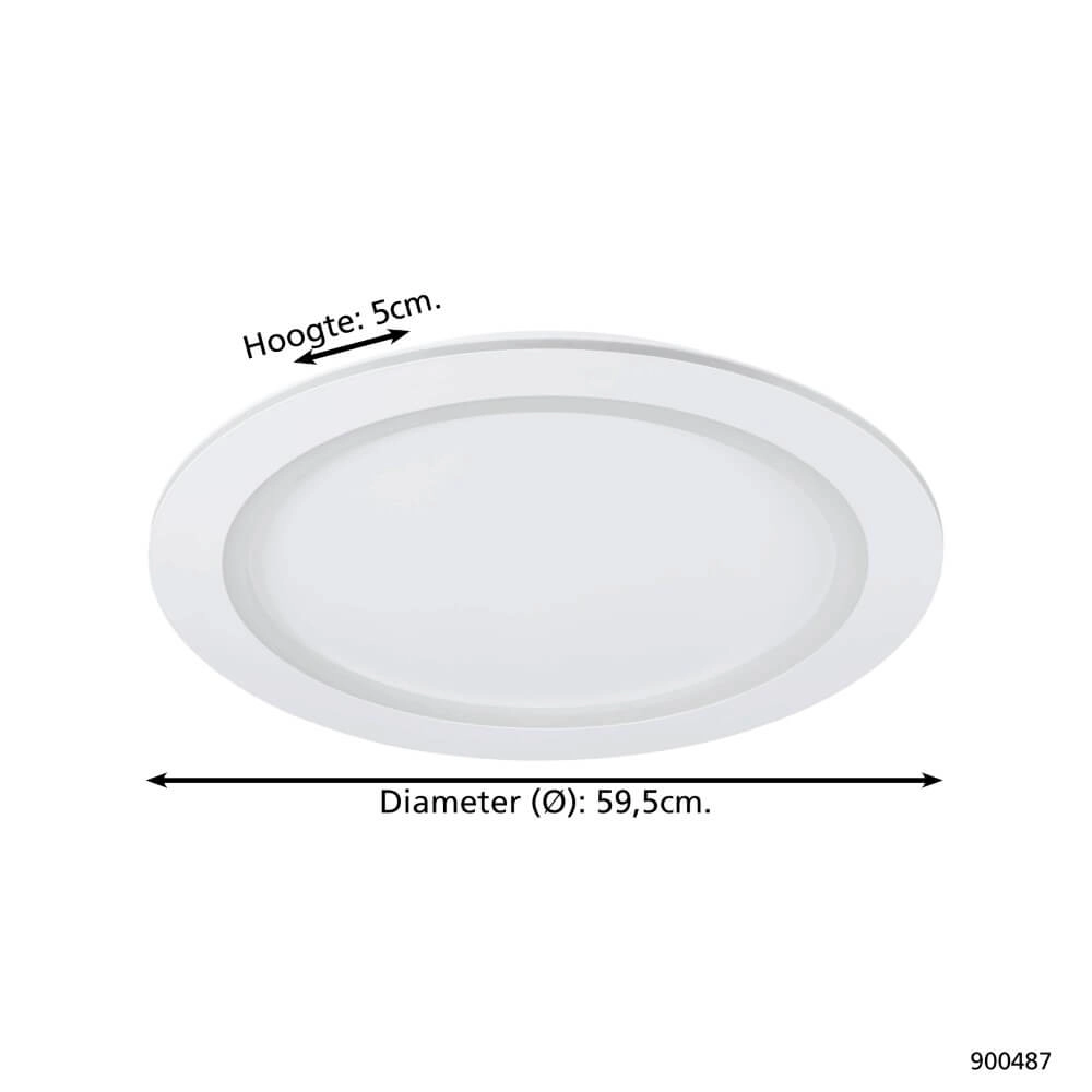 Runde Deckenleuchte Padrogiano-Z Ø 59,5cm weiß Eglo 9008606244225