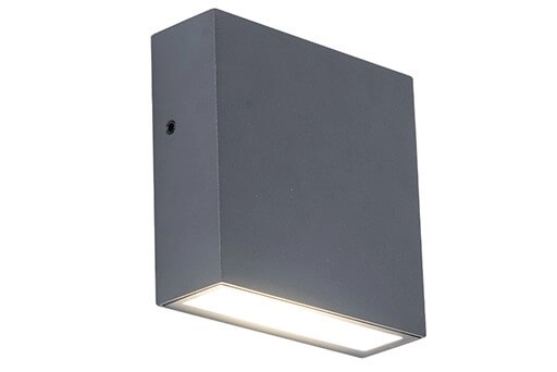 Anthrazitfarbene Wandleuchte Gemini Xf Design