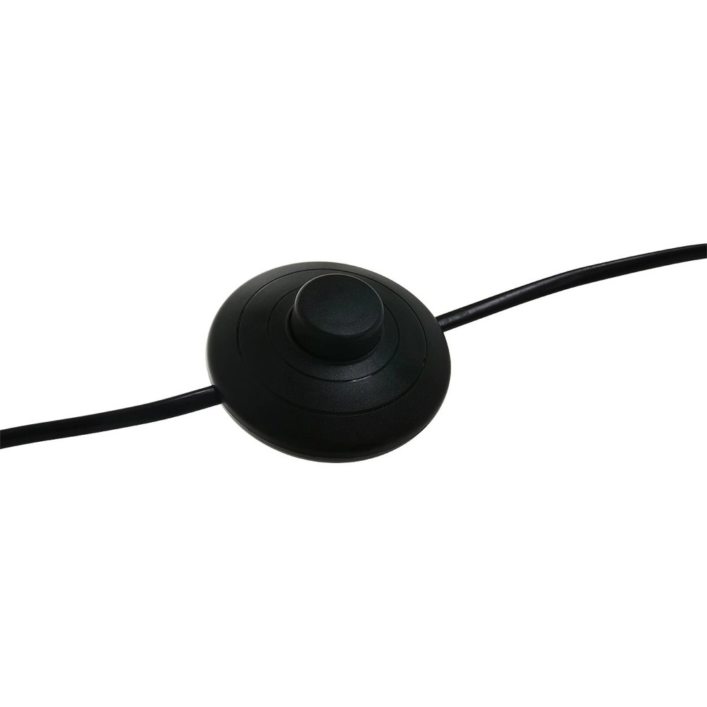 Bogenlampe solva schwarz mit Rattanschirm Ø 60cm Steinhauer 8712746182590