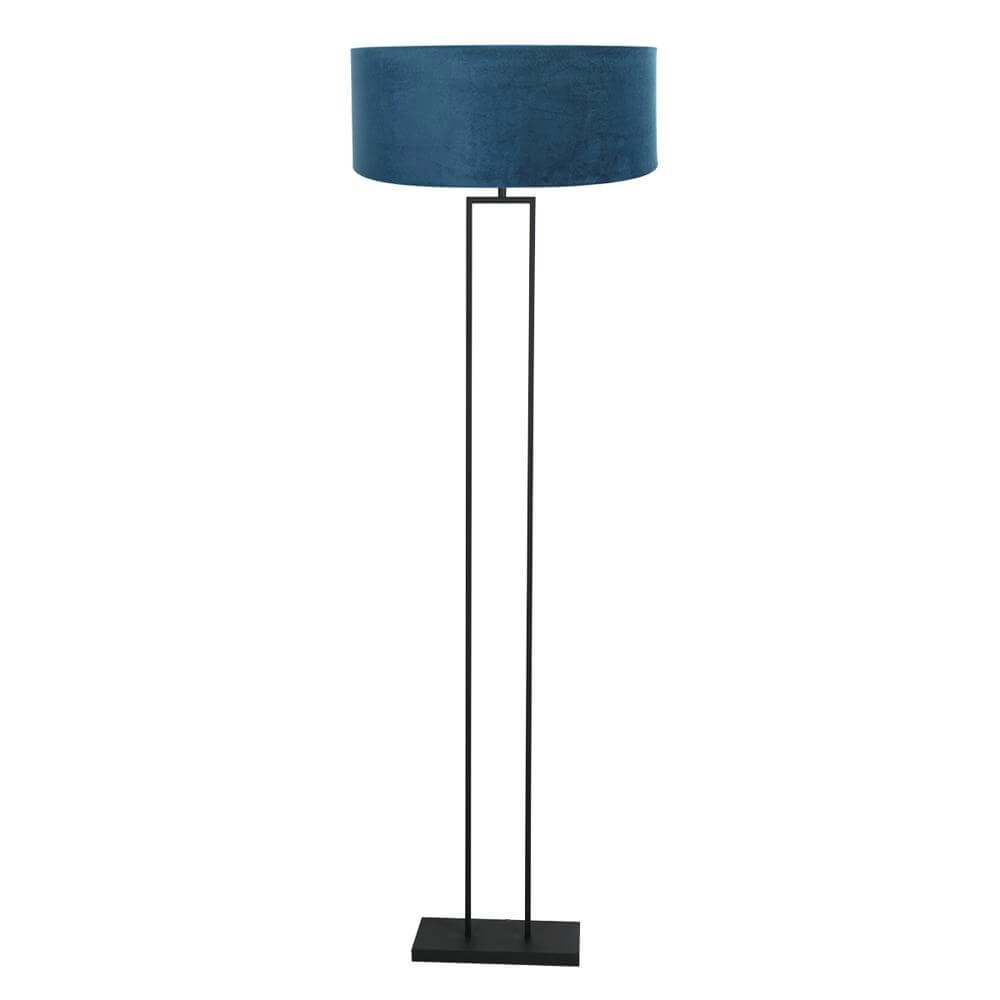 Stehleuchte 160cm Stang schwarz mit blauer Kapuze Steinhauer 8712746173918