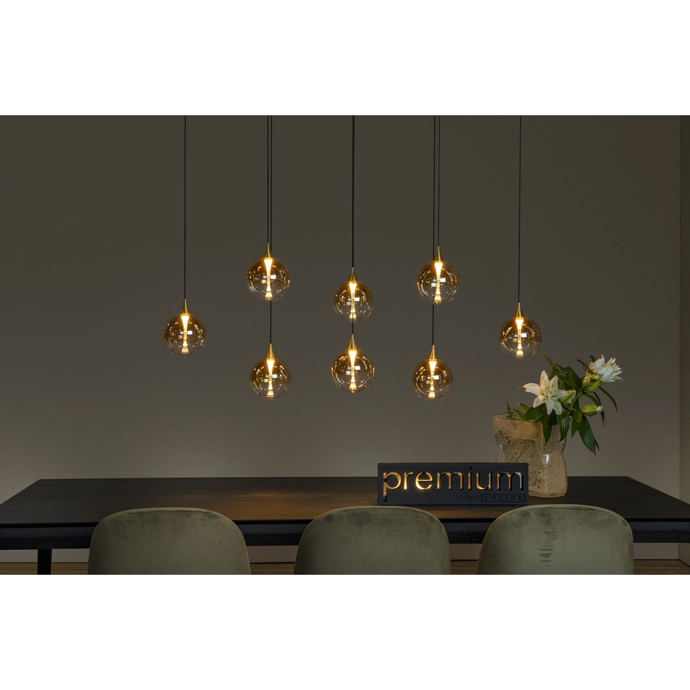 Design-LED-Pendelleuchten Gisela Fading – 8x Ø 16 cm Premium by Lucide 5411212134837