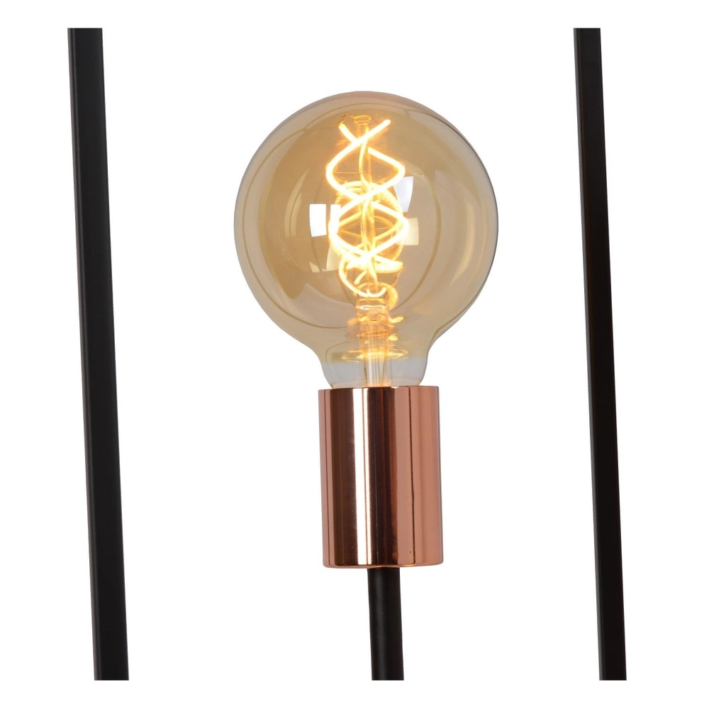 Stehlampe Arthur 3-Licht Schwarz Lucide 5411212082909