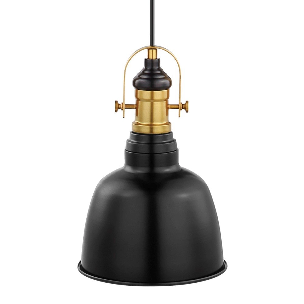 Pendelleuchte Gilwell 18,5cm schwarz mit gold